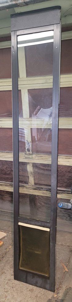 sliding door dog door