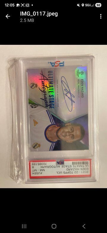 Eden Hazard 2021, 2022 Topps