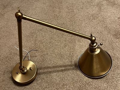 Brass Swing Arm Wall Sconce Adjustable Light Fixture