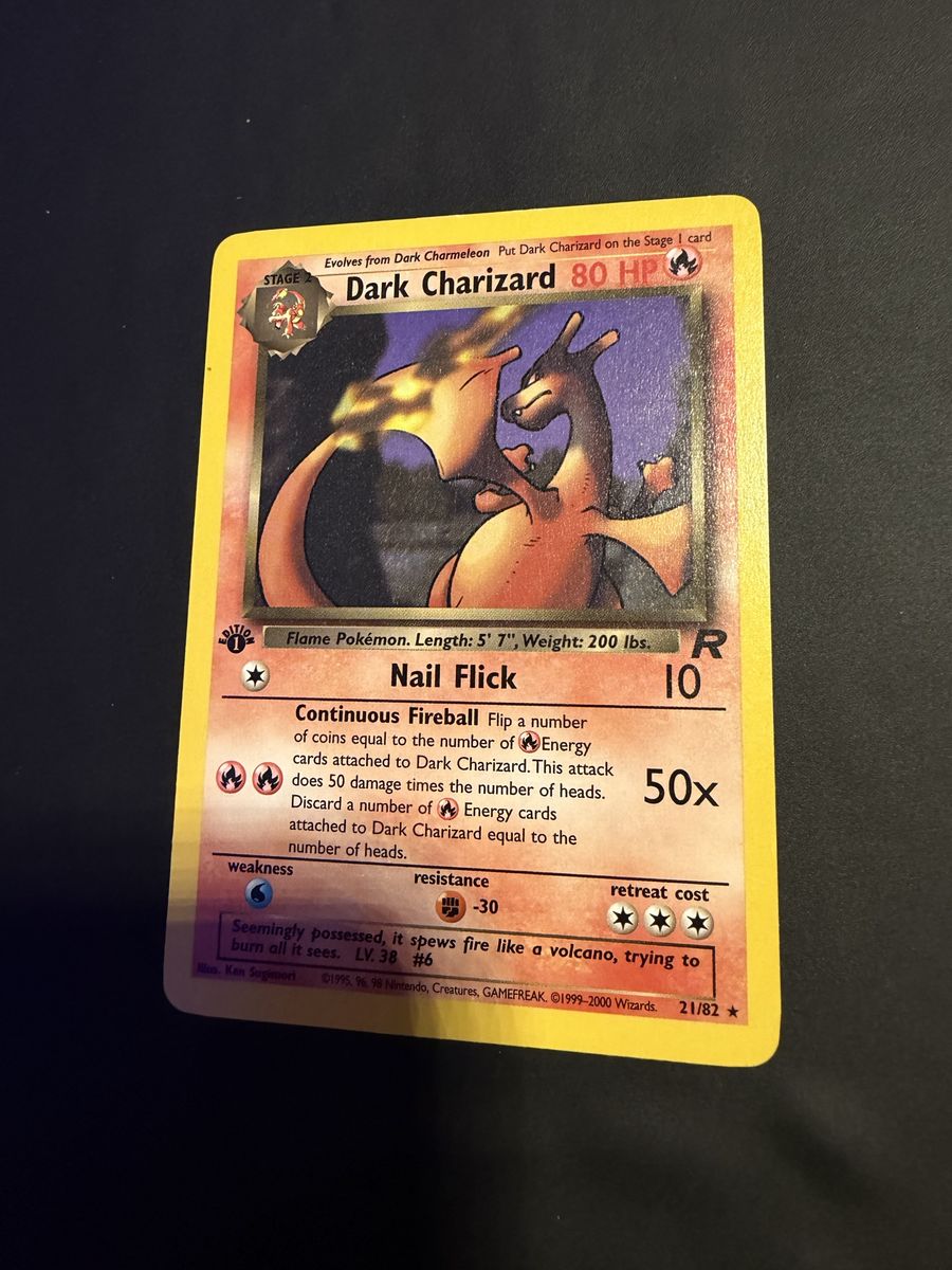 Dark Charizard 1st Edition Pokemon Card