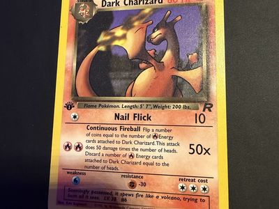 Dark Charizard 1st Edition Pokemon Card