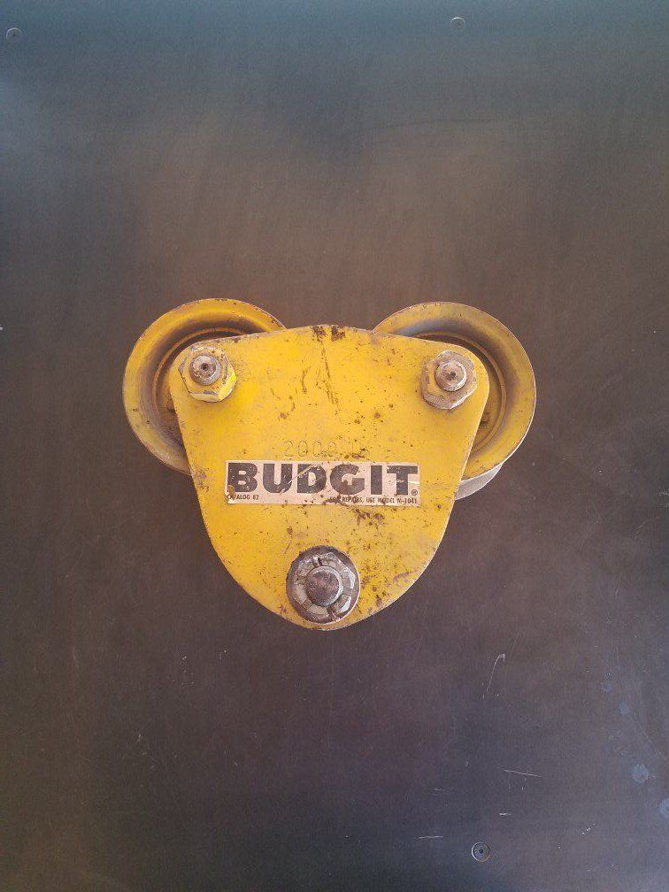 Budgit One Ton 2000 lb. Chain Hoist Trolley