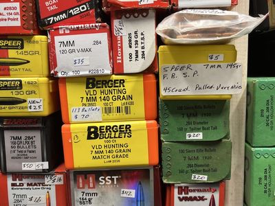 7mm .284 Bullets - Qty 100, High Performance Rifle Ammo Components