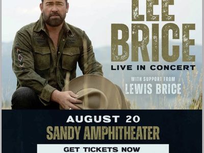 Lee Brice Live in Concert - August 20 at Sandy Amphitheater - 2 GA Lawn Tickets