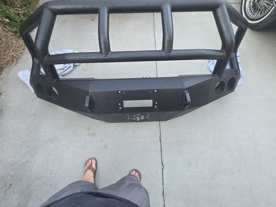 Road Armor Stealth Titan Heavy-Duty Front Bumper with Grille Guard - Matte Black for 2010 to 2018 Ram full size trucks.