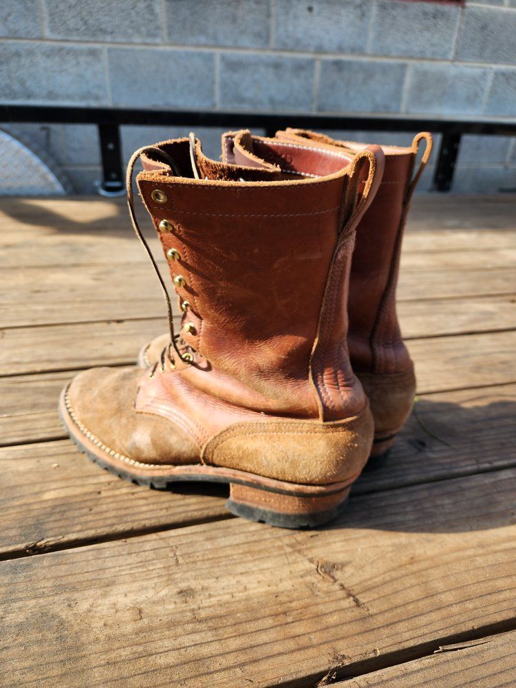 Nick's leather boots
