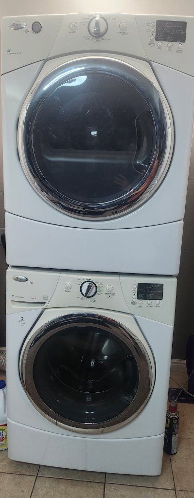 Whirlpool Duet Sport Front Load Washer & Dryer Stackable Set - White, Electric