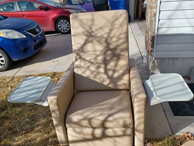 Beige Champion Brand Manual Recliner Medical Chair