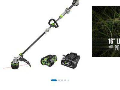 EGO Power+ 56V 16-Inch Powerload String Trimmer with Battery and Charger