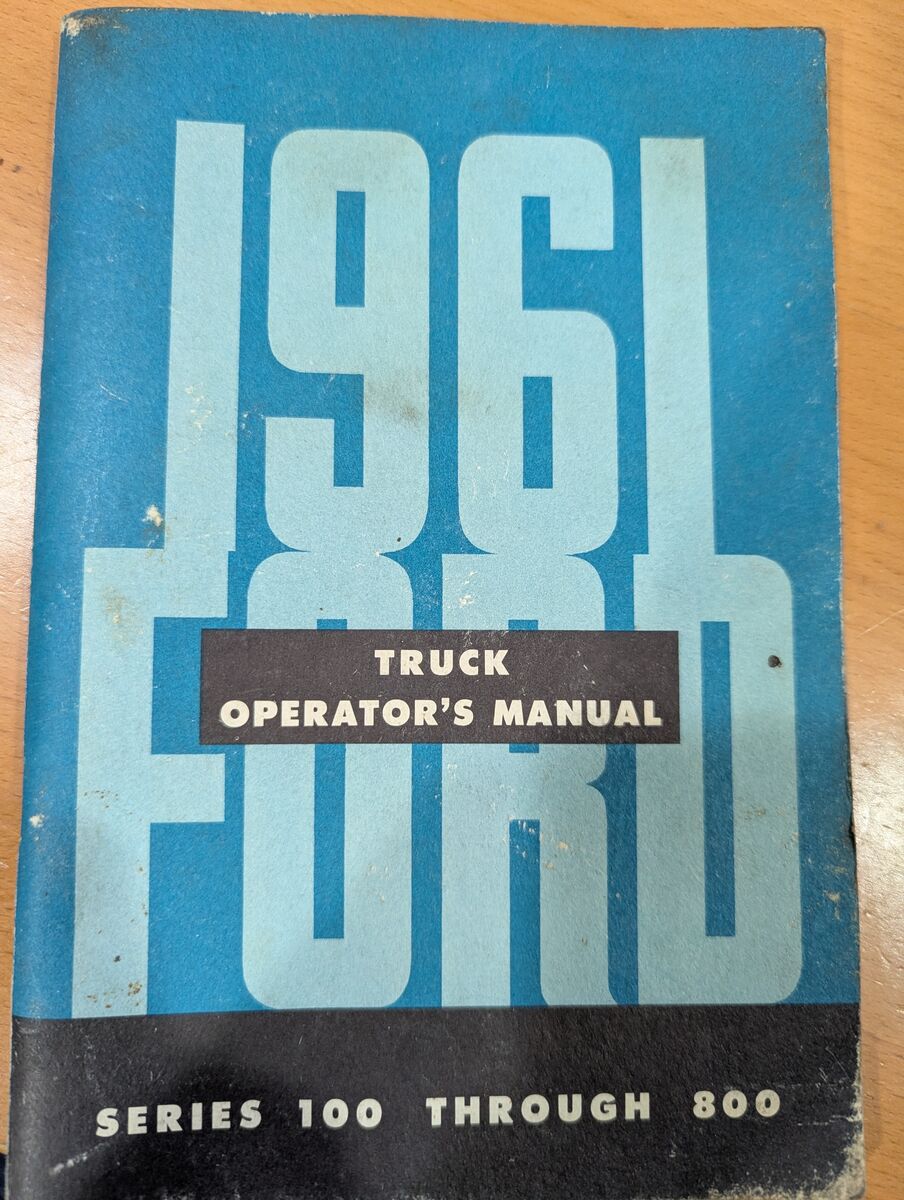 1961 Ford Truck Operator's Manua