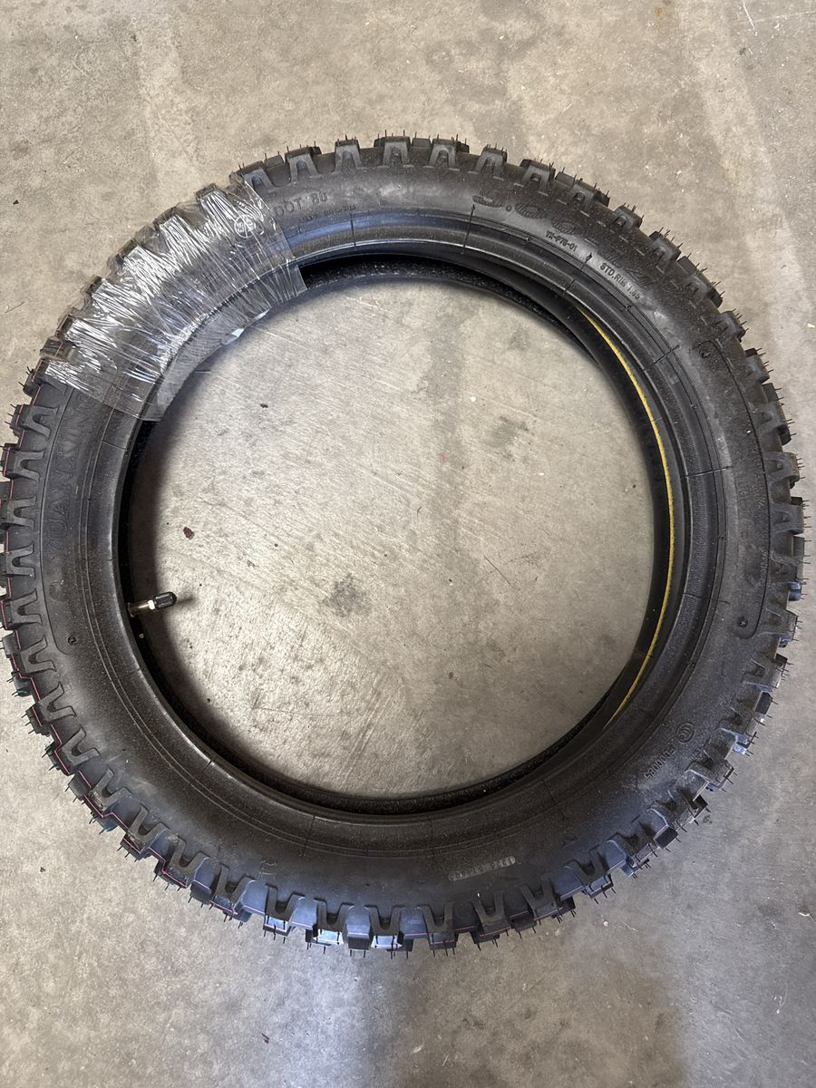 Yuanxing 3.00-14 Knobby Dirt Bike Tire with Inner Tube