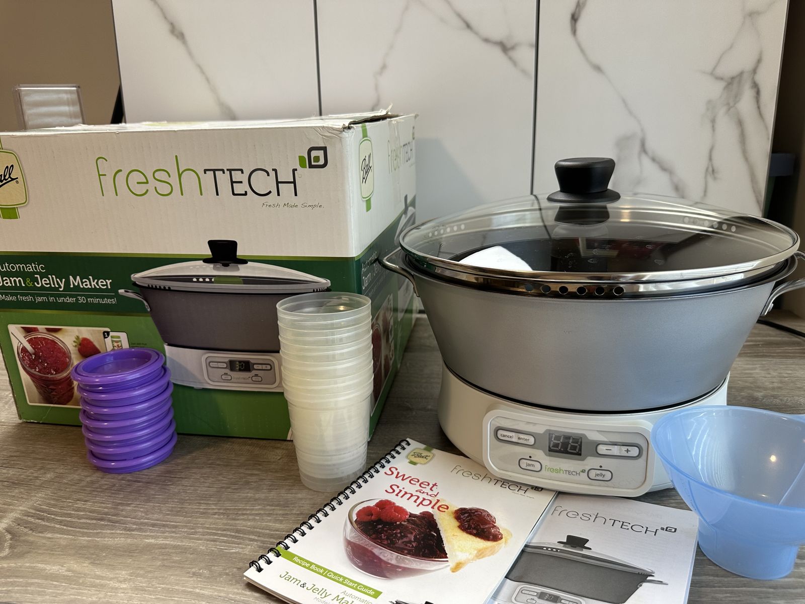 Ball FreshTECH Automatic Jam & Jelly Maker FTJM-12-01 W/Box Manual  + Accessories