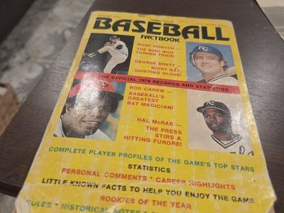 1976 Tommy Kay's Baseball Factbook: Mark Fidrych, George Brett, Rod Carew, Hal McRae - Records & Stats
