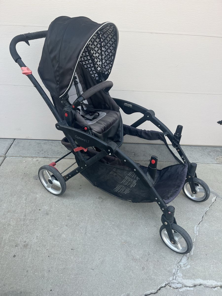Contours options elite double stroller only 1 seat.