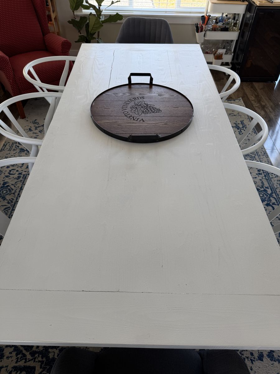Custom built dining table