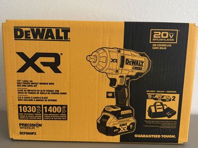 DEWALT DCF900P2 20V XR 1/2” High Torque Impact Wrench Kit NEW SEALED