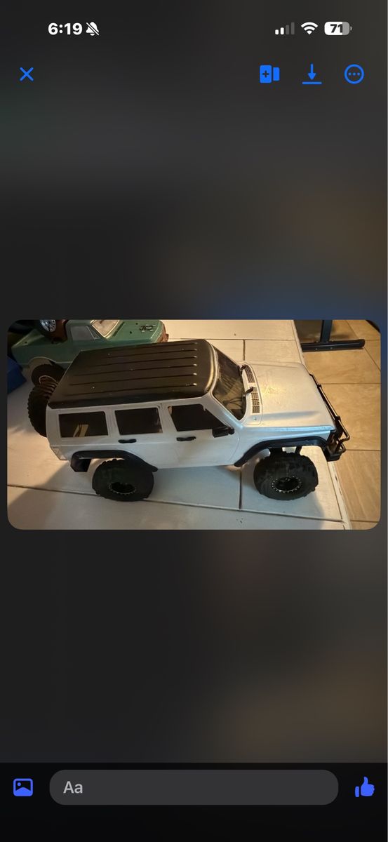 RC Crawler SUV Off-Road Truck White and Black Used