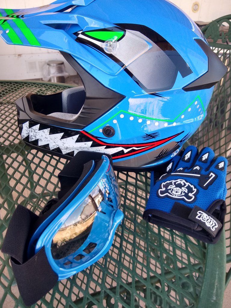 Youth/Kids motorcycle helmets x2