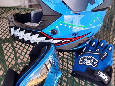 Youth/Kids motorcycle helmets x2