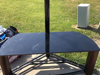 Metal and Glass TV Stand