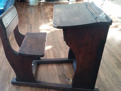 Antique School Desk