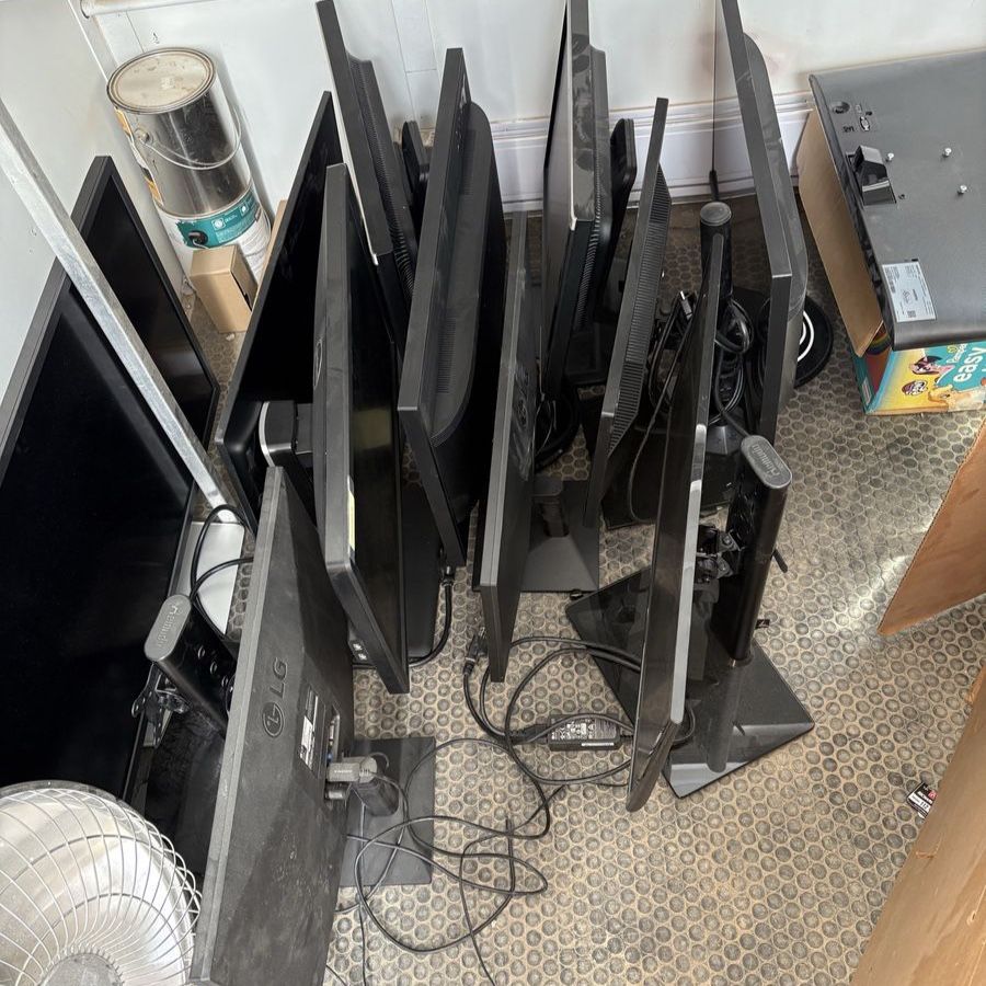 Various computer monitors
