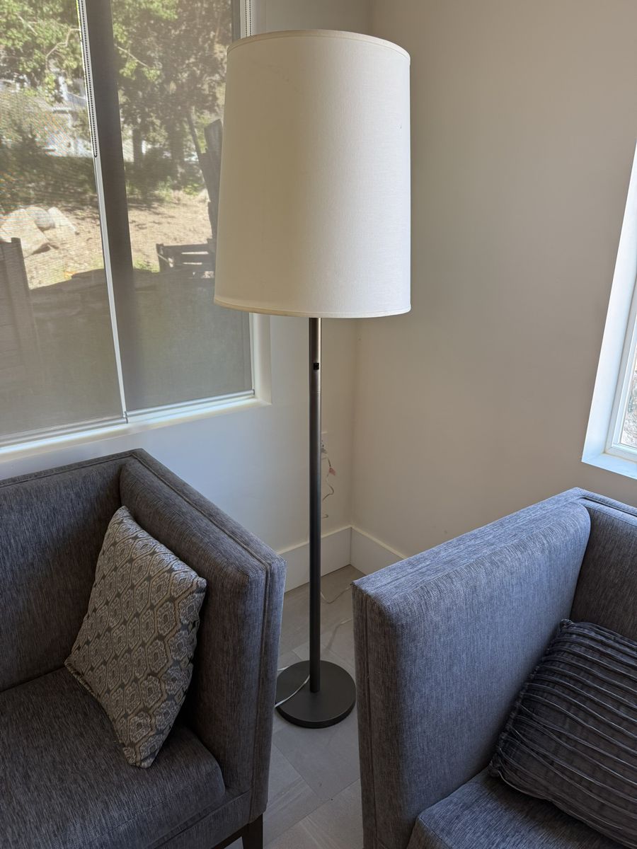 Big Contemporary Floor Lamp, High-End Metal OBO