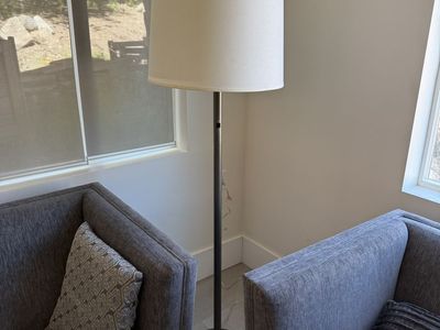 Big Contemporary Floor Lamp, High-End Metal OBO