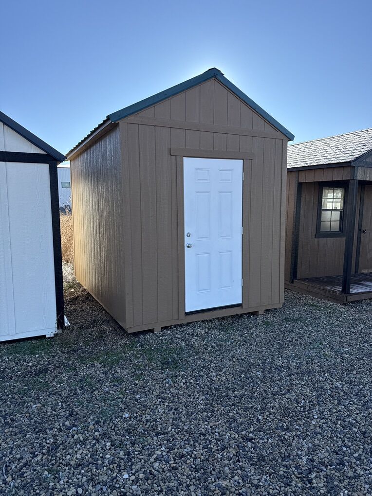 8x12 Insulated Door Shed