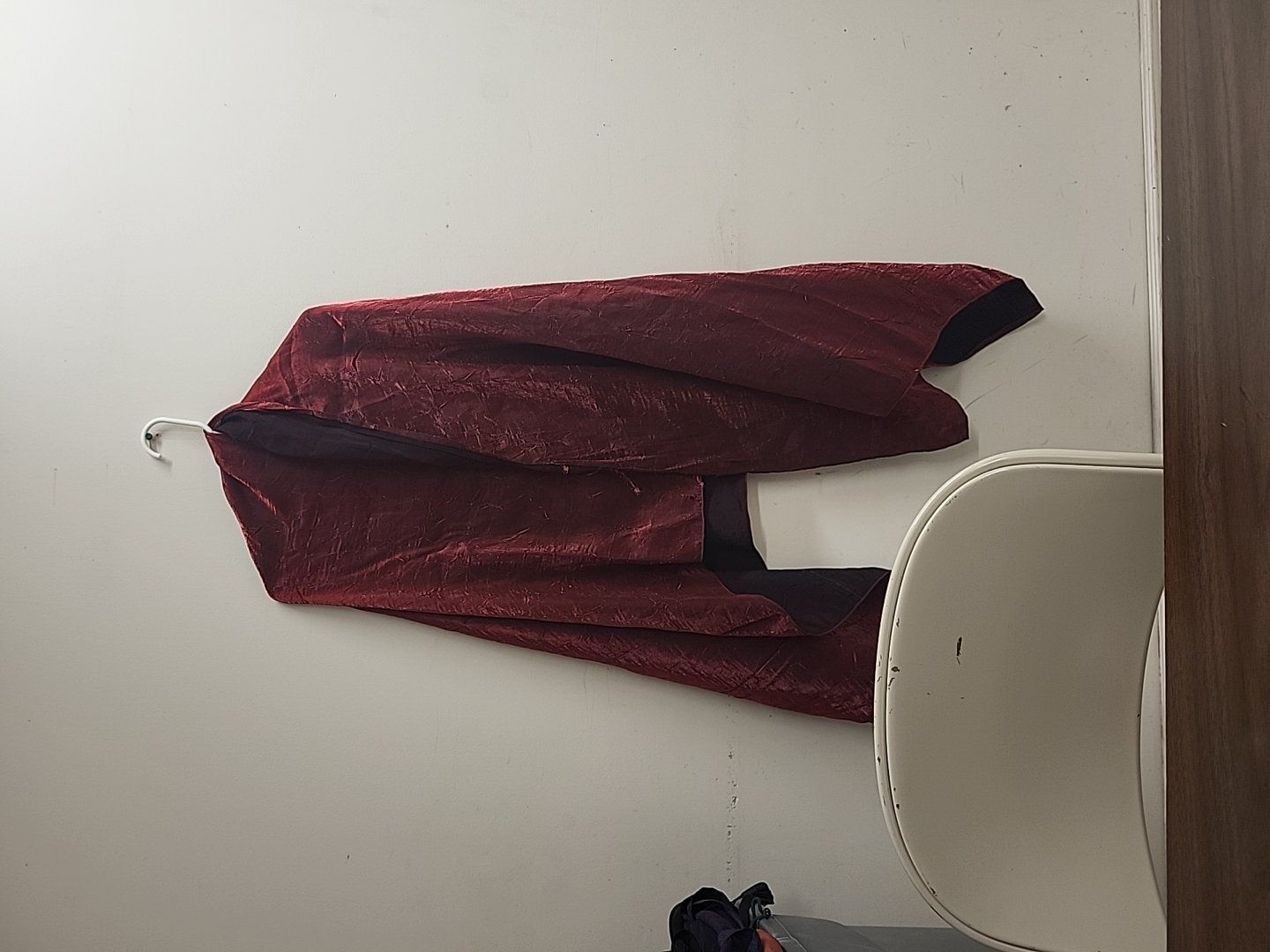 fancy Fabric/ shall Dark Maroon