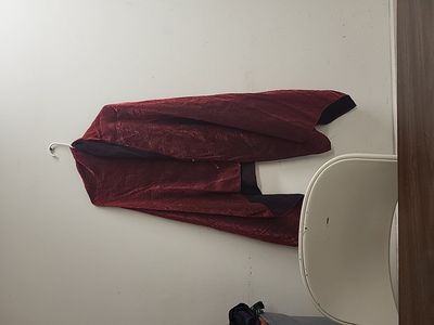 fancy Fabric/ shall Dark Maroon