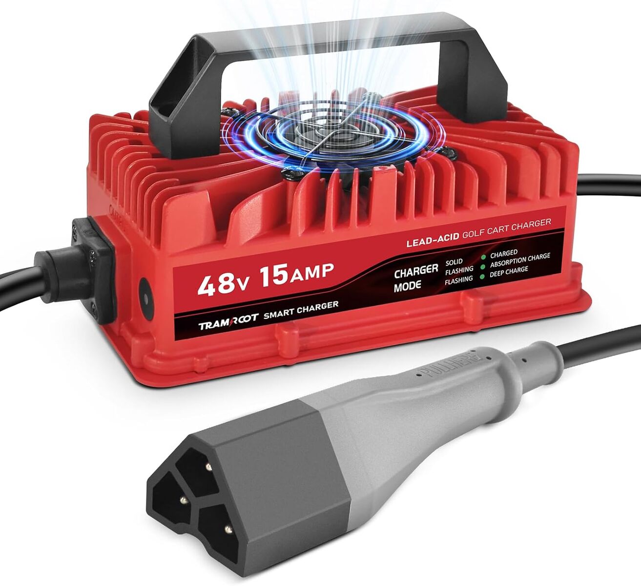 EZGO RXV & TXT 15 Amp Golf Cart Charger for 48 Volt