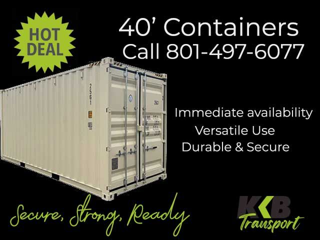 40' One Trip High Cube Shipping Container / Connex Box / Farm Storage / Cabin Storage / Equipment / Tool Storage/ Storage