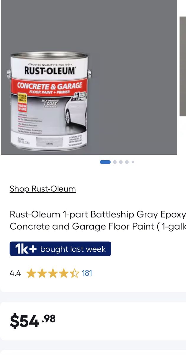 Porch and floor concrete paint