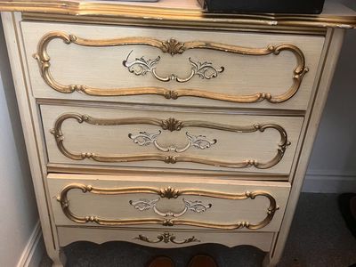 French provincial vintage nightstand or small dresser