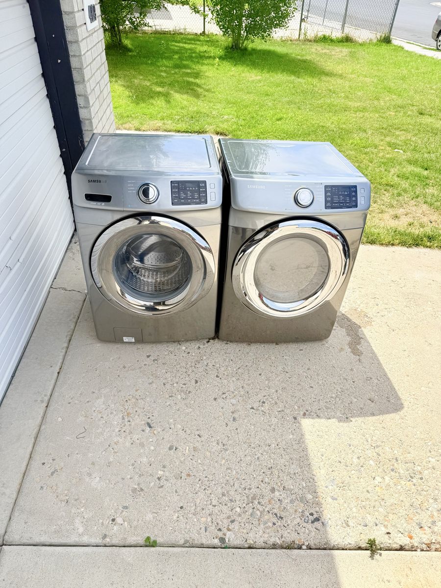Samsung washer and electric dryer