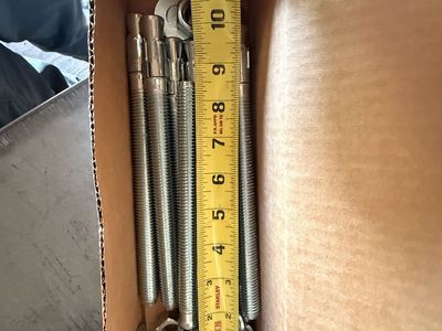 Unbranded 5/8" x 8 1/2" Concrete Wedge Anchors - Box of 10
