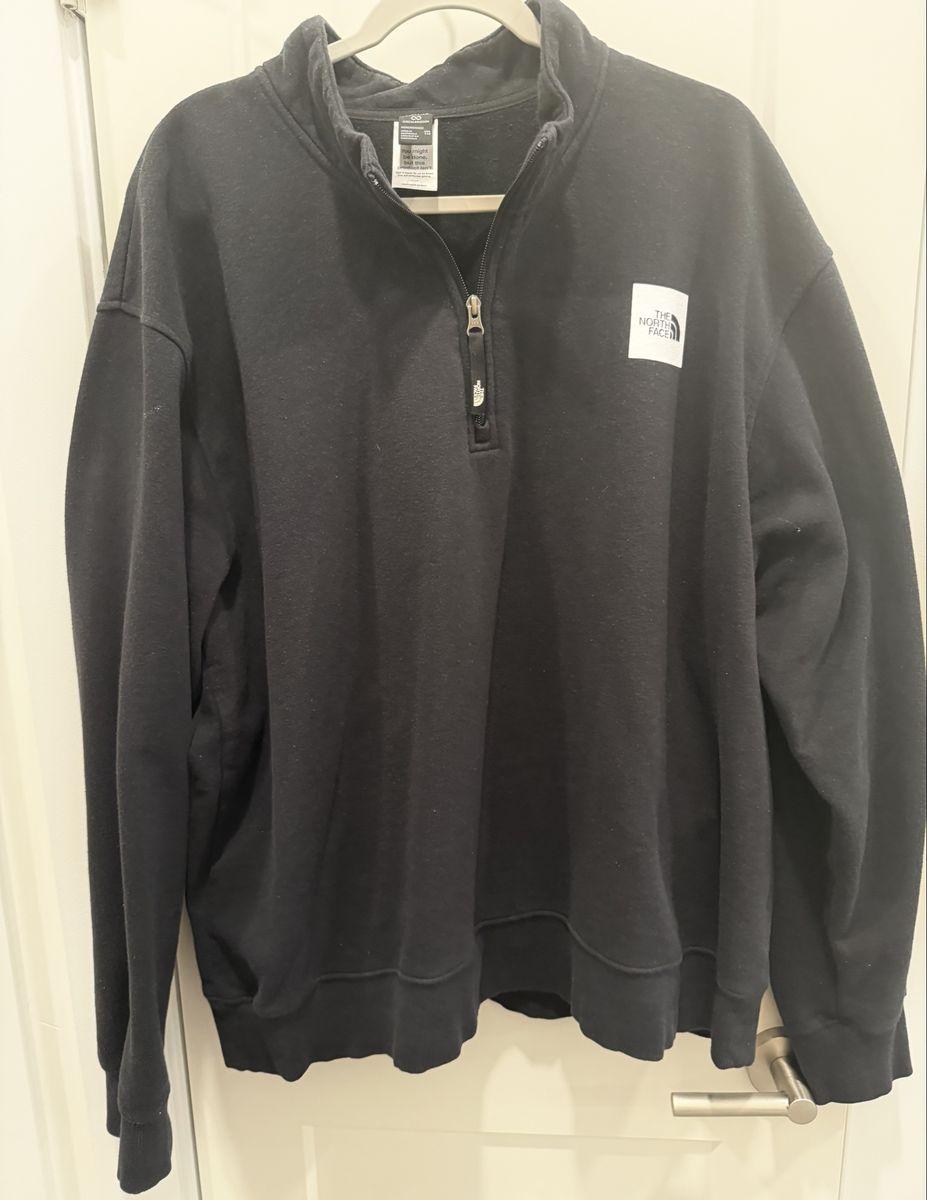 The North Face Men's Quarter-Zip Fleece Pullover Sweatshirt - Black XXL