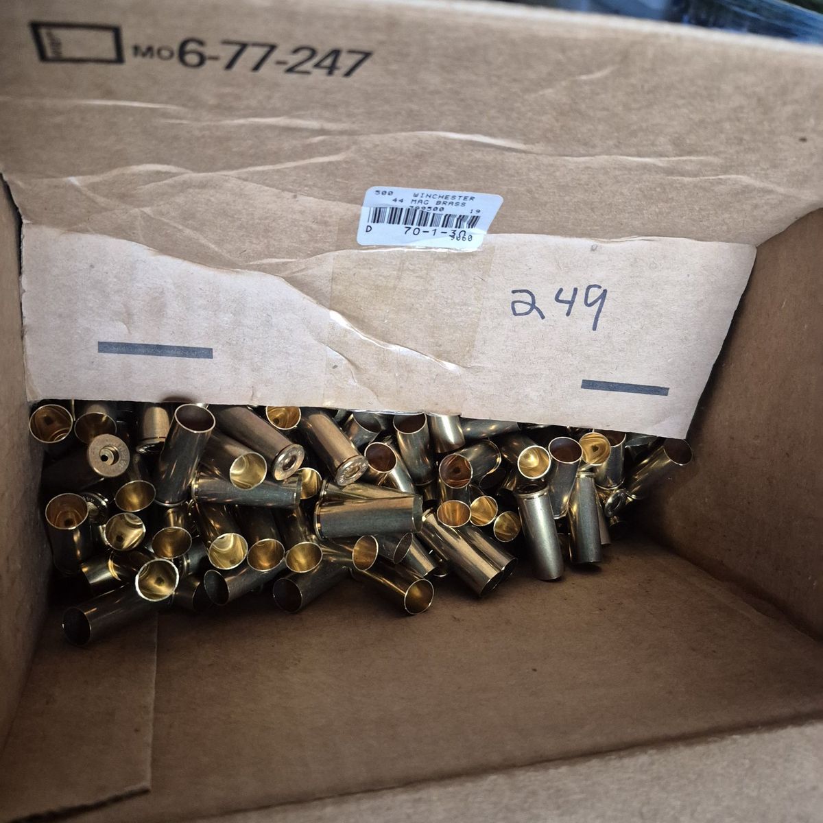 New 44 mag brass