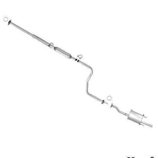 Exhaust System Pipe Muffler Kit for 96-00 Honda Civic 1.6L DX HX LX 2/4-Door