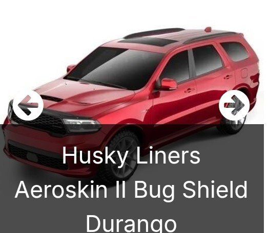 Husky Liners Aeroskin II Bug Shield for Dodge Durango 2011-2025, Matte Black, Custom Fit