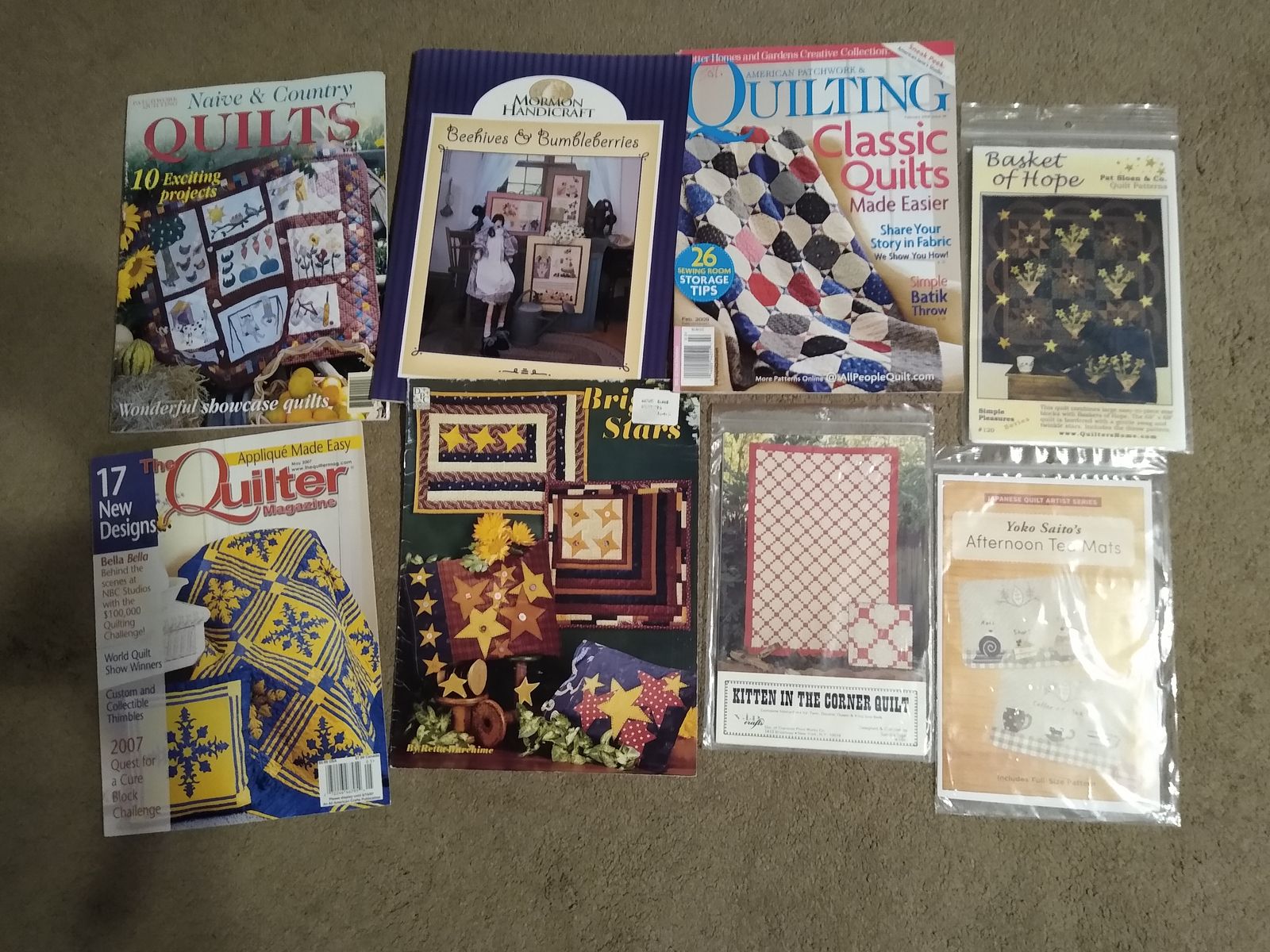 Quilting and Applique Patterns, Books & Magazines