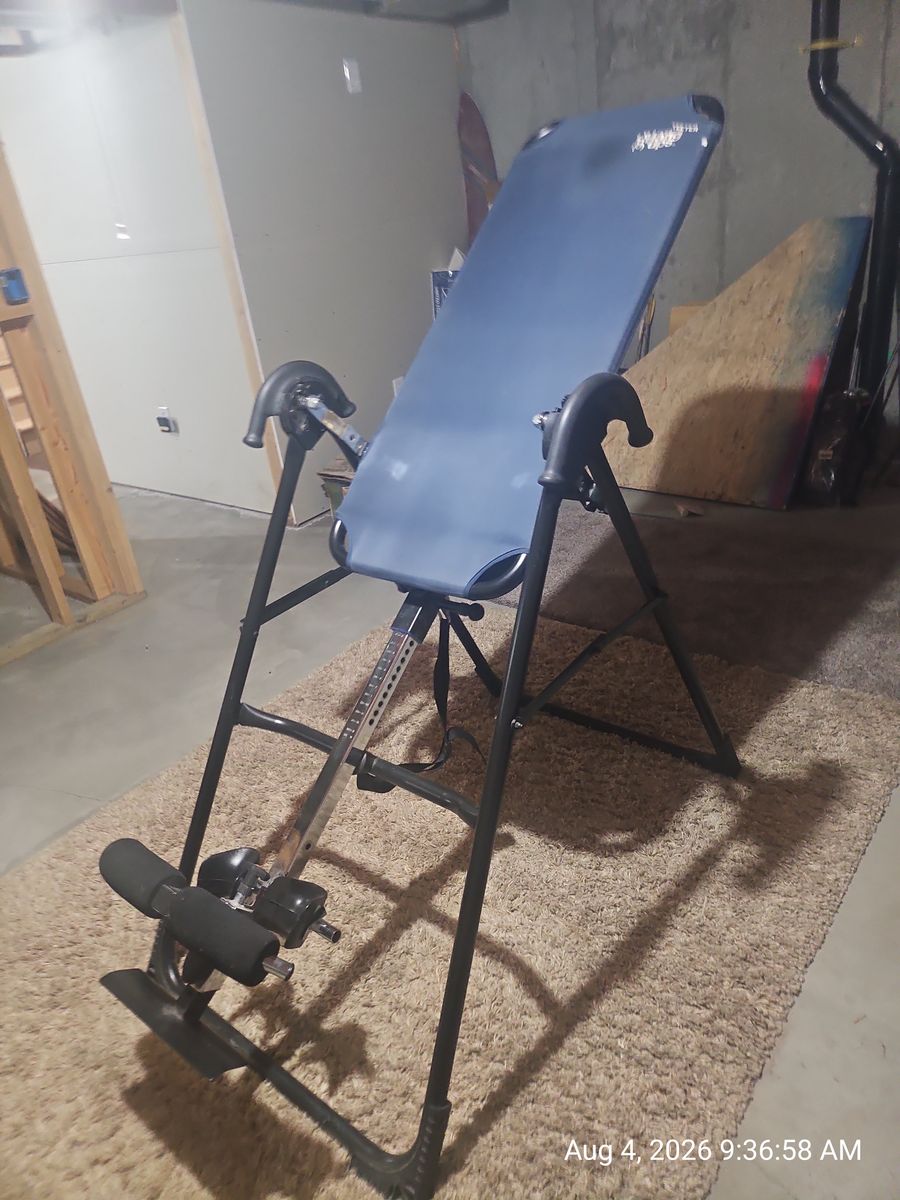 Teeter Hang Ups Inversion Table - Blue/Black adjustable back stretcher