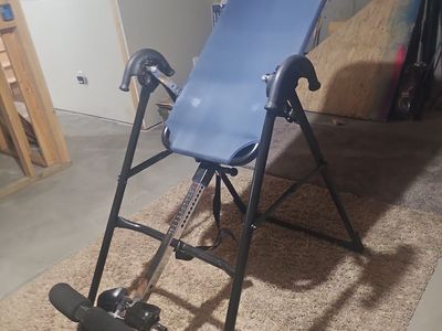 Teeter Hang Ups Inversion Table - Blue/Black adjustable back stretcher