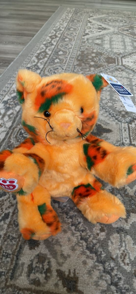 Build a bear BAB pumpkin kitty cat pk 2024 stuffed animal vault collection NEW