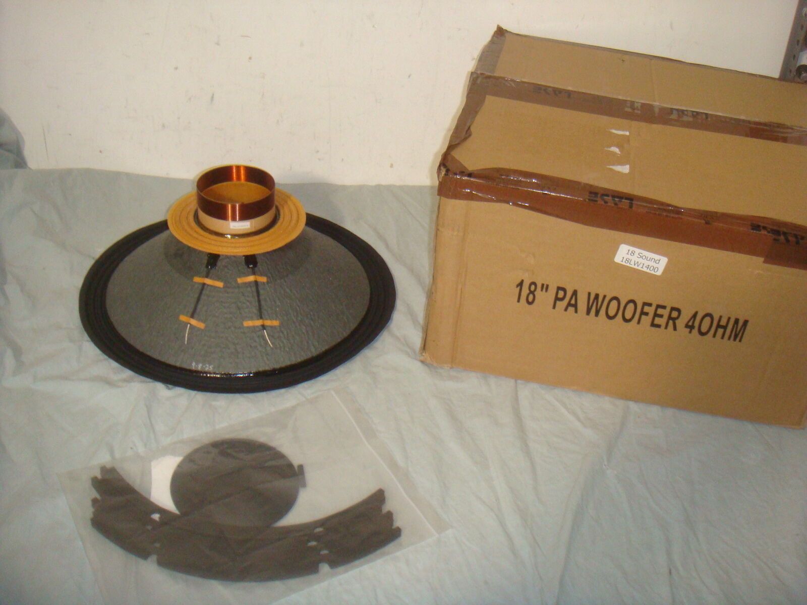 LASE 18LW1400 18" WOOFER REPLACEMENT 18 SOUND SPEAKER RE-CONE KIT