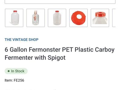 6 Gallon Fermonster With Spigot Beer Brewing