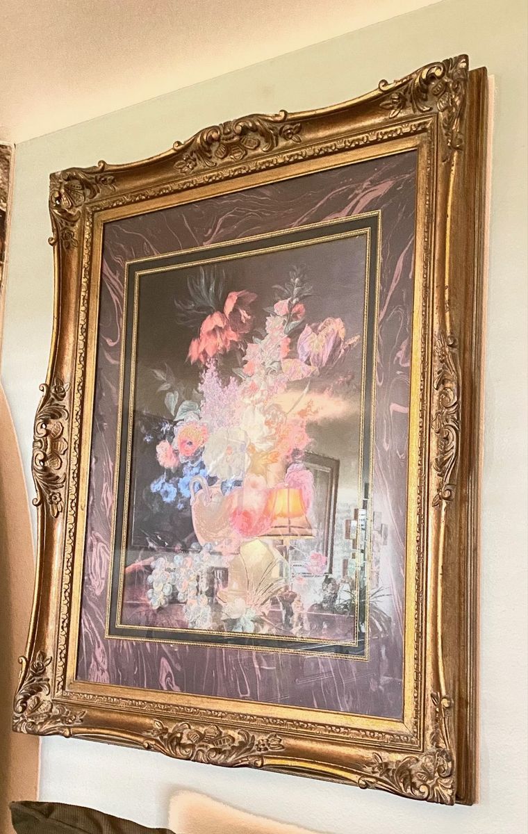 Enormous ornate Gold Framed & Matt painting  $500