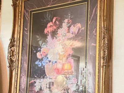 Enormous ornate Gold Framed & Matt painting $500