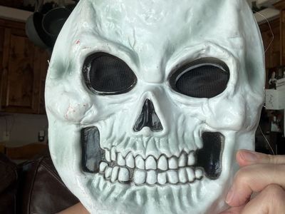 Vintage skeleton mask one size needs new elastic around